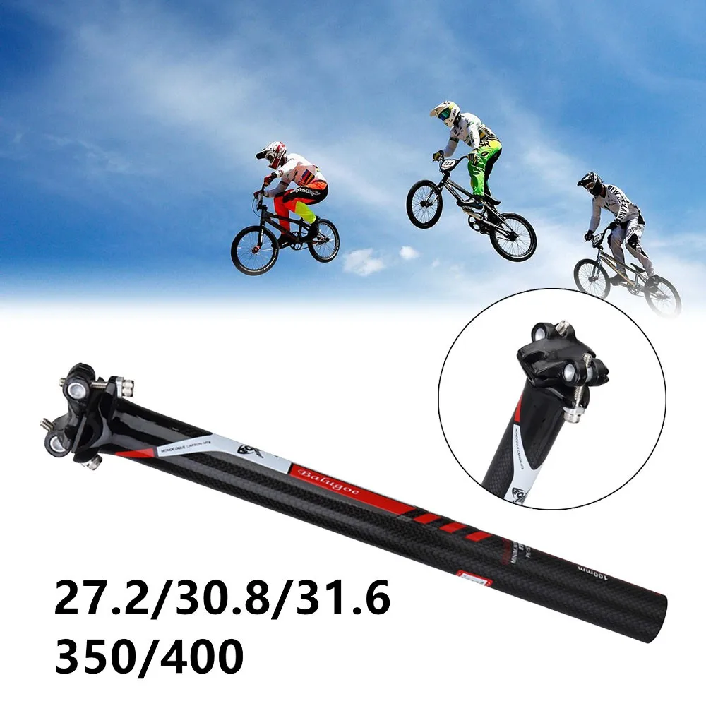

27.2/30.8/31.6MM Carbon fiber Bike SeatPost 350/400mm EC90 Carbon MTB Road Bicycle SeatPost Bike Seat Tube Bike cycling accs