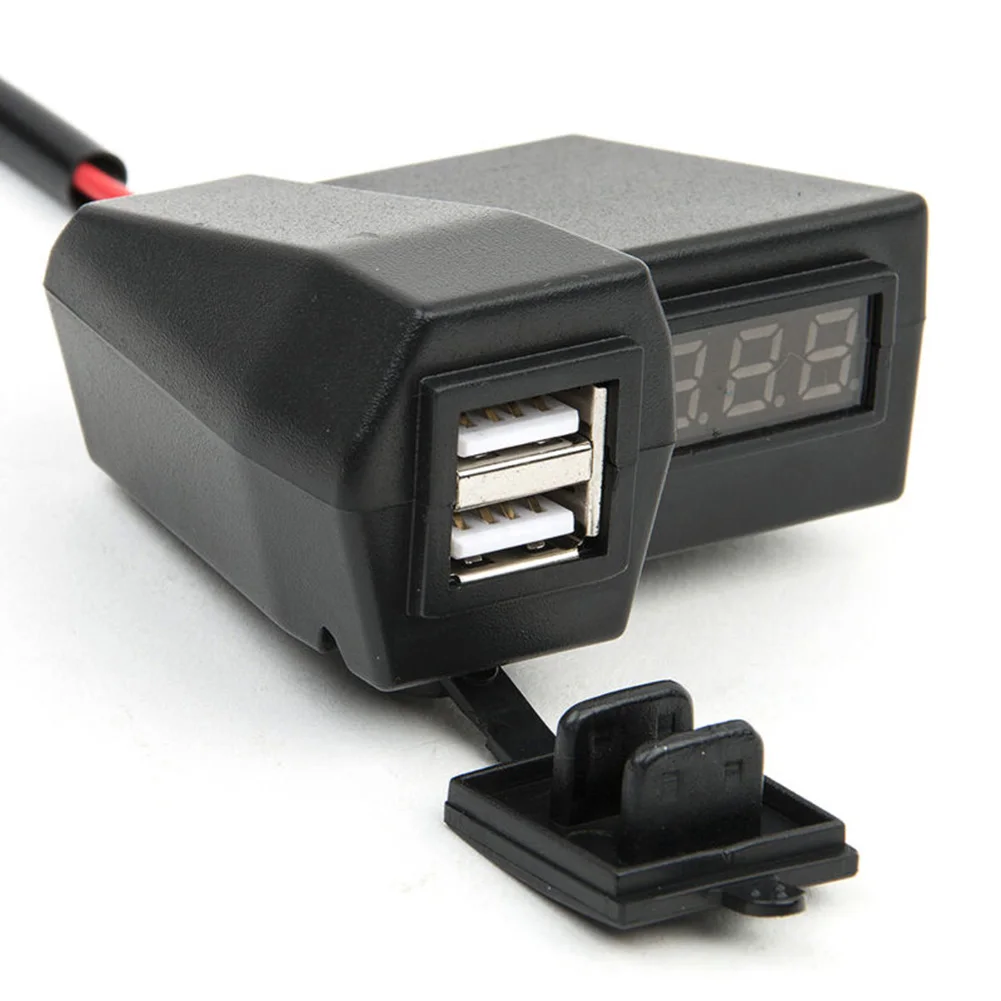 

Waterproof Motorcycle charger Voltmeter Phone Fast Charging ATV Cross bike For GPS