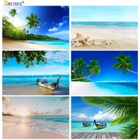 summer tropical sea beach palms tree photography background natural scenic photo backdrops photo studio props 2133 hhb 03