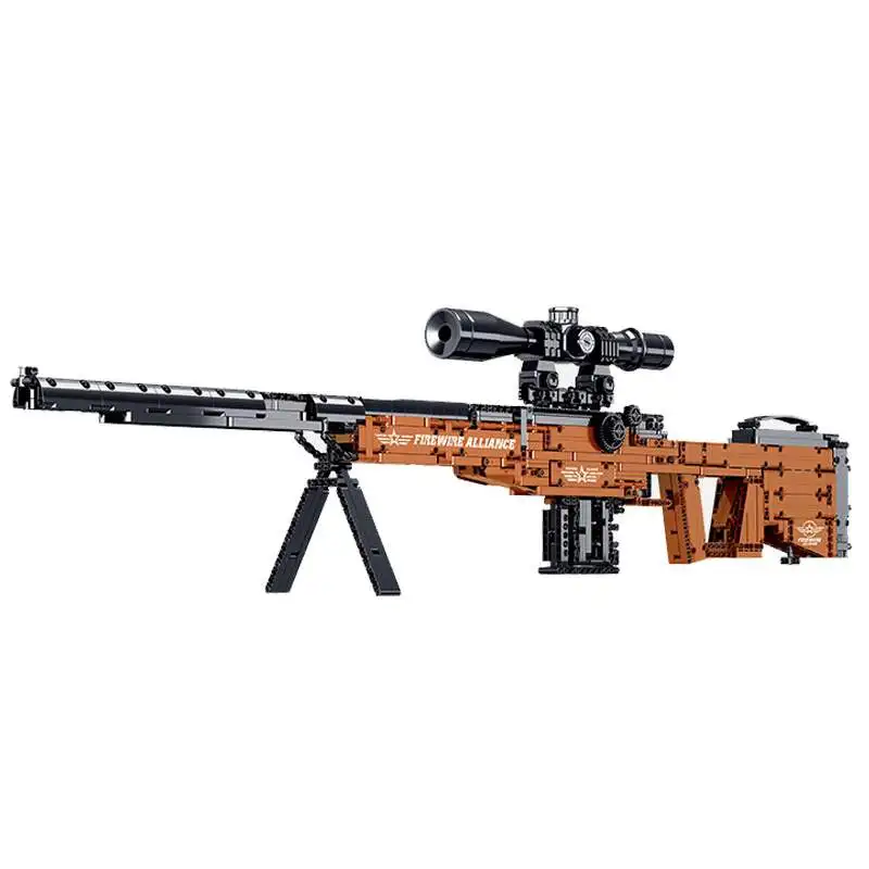 Высокотехнологичные игрушечные пистолеты серии WW2 кирпичи игрушки военное