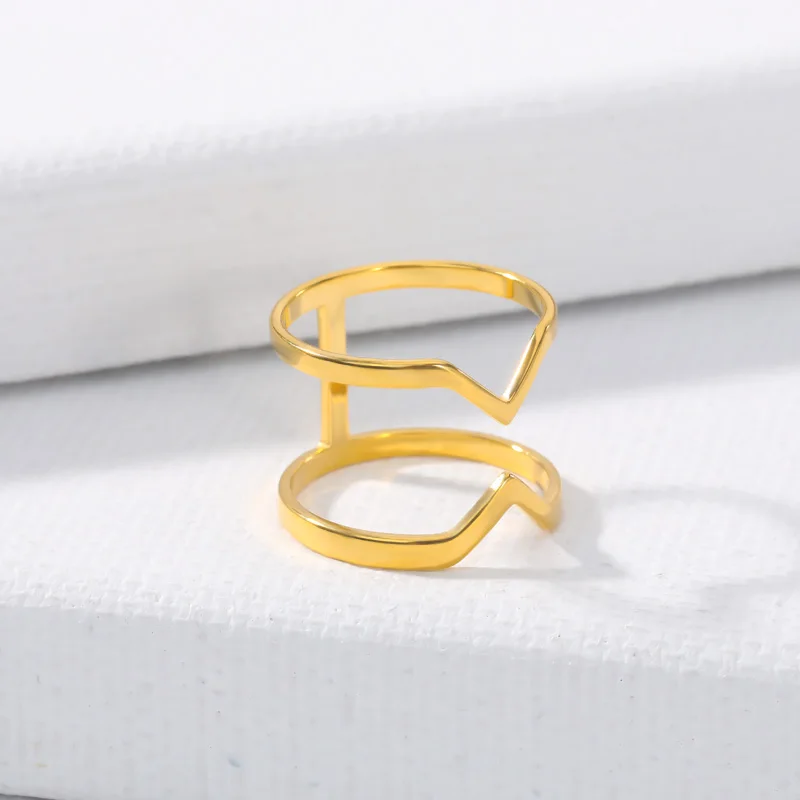 Кольцо с крестом из нержавеющей стали ювелирные изделия в стиле хип-хоп золотые