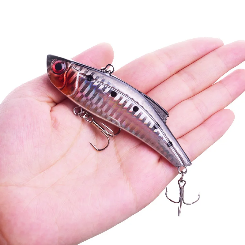 1Pcs Winter Blade Sinking Vibration Fishing Lures 85mm 27 VIB Hard Plastic Ice Bait Pike Bass Artificial Tackle | Спорт и