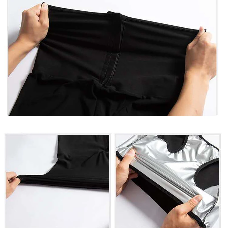 

Sweat Sauna Pants Body Shaper Shorts Weight Loss Slimming Shapewear Women Waist Trainer Tummy Hot Thermo Sweat Leggings Fitness