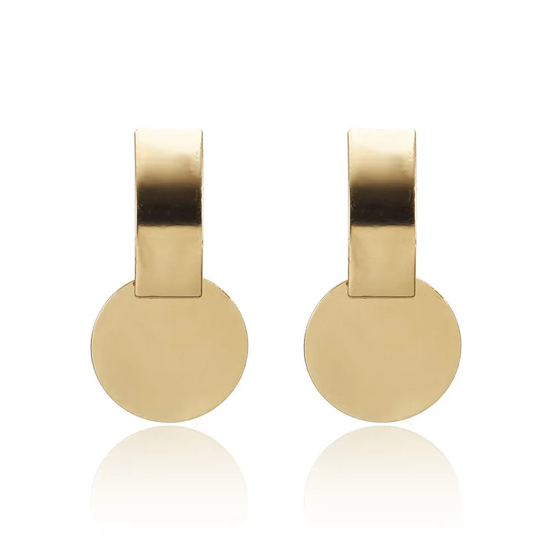 

Earrings For Woman American For Clip Gold Hoop Star Flowers Tassel Luxury Geometric Big Circle New Korean Circular Glossy Stud