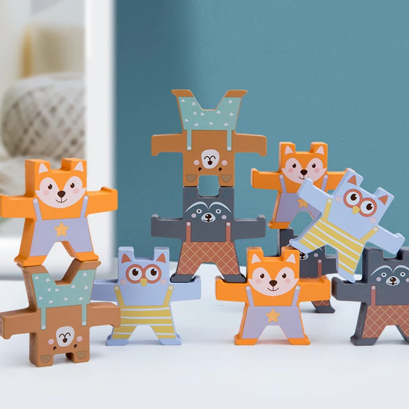 Детские Игрушки для раннего обучения обучающие игрушки детей деревянные медведь