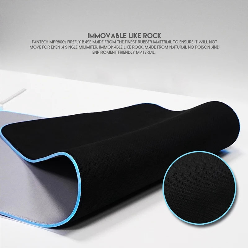 

FANTECH MPR800S Large Mouse Pad RGB Profession Gaming Mouse Pad 80X30X0.04cm Mouse Mat with Locking Edge for FPS LOL Gamer(White