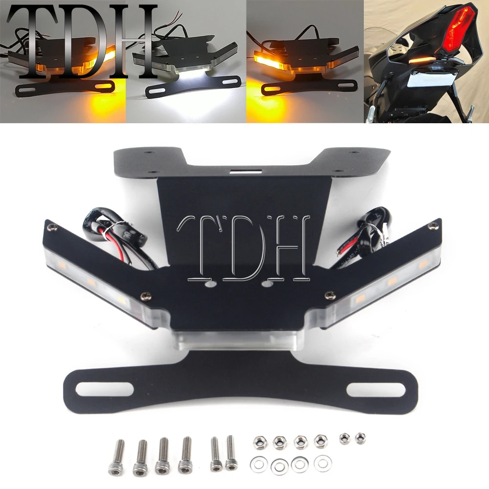 Светодиодный сигнал поворота для мотоцикла света задние аккуратные держатель