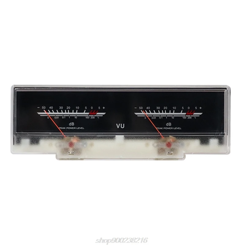 

Double pointer VU Meter Stereo Audio Amplifier Board DB Sound Level Indicator Meter Adjustable Backlight Driver A14 21 Dropship