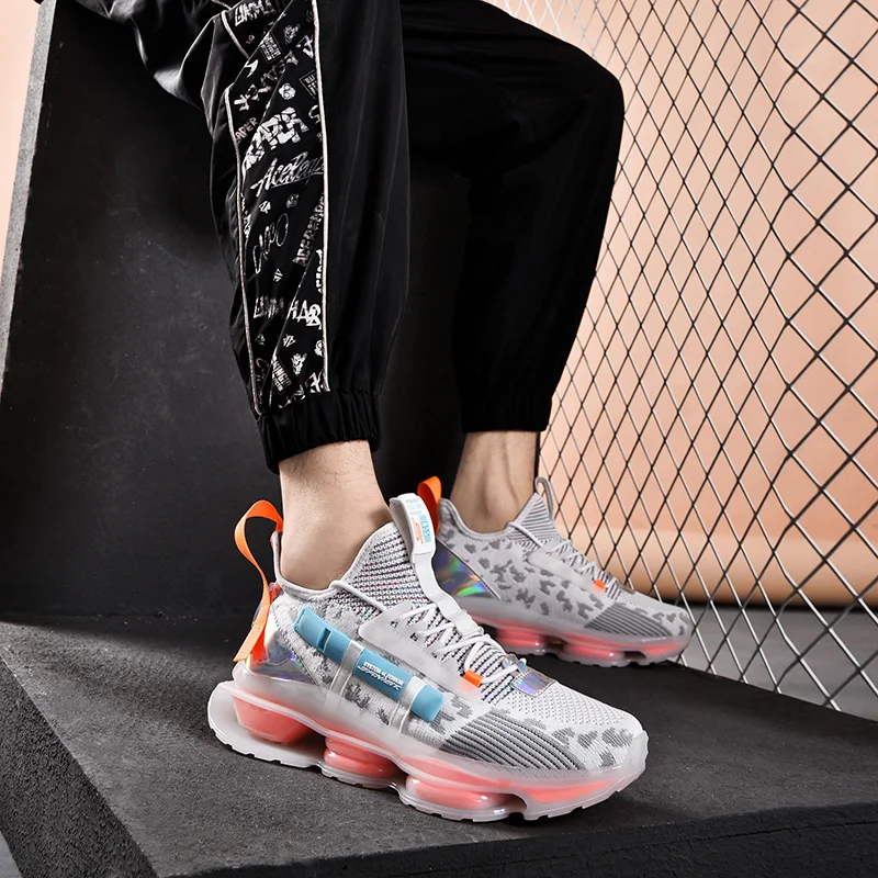

Men's Summer Comfort Sneakers Casual Mixed Color Dot Light Running Shoe for Men Mesh Breathable Rubber Eva Dorky Dad Shoes