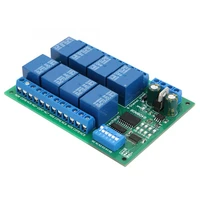 expansion module 12v 8 channel rs485 relay plc expansion board for rtu protocol remote control