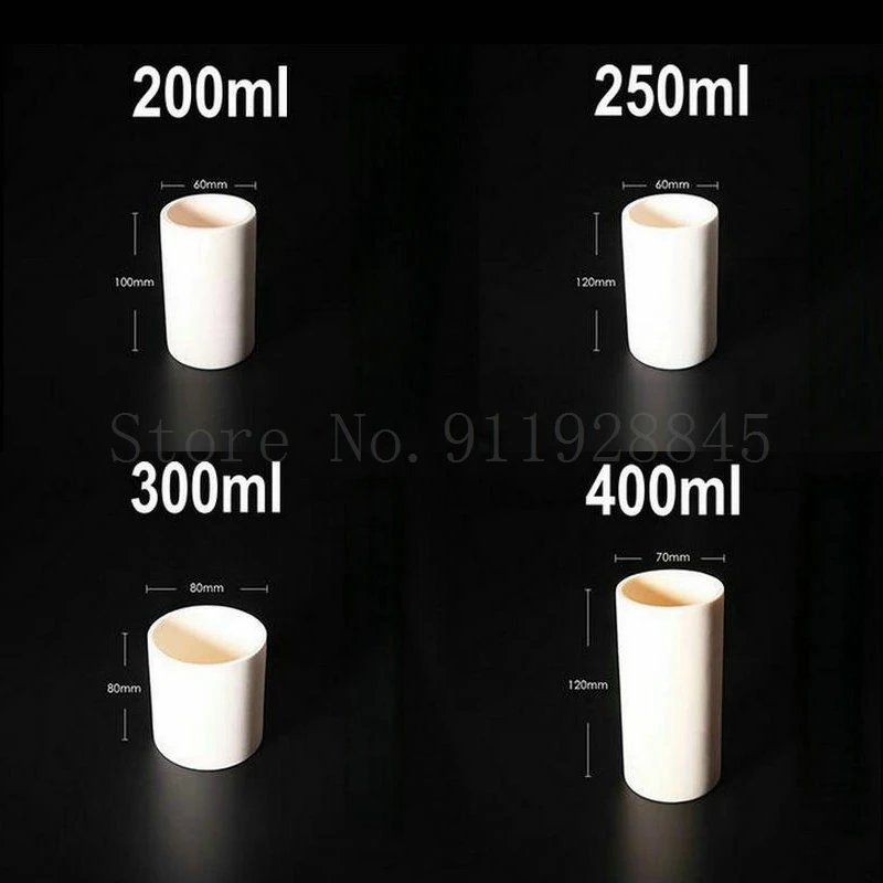 1pc 99% alumina crucible Corundum cylindrical High temperature resistance 1600 degrees Capacity of 5ml to 1000ml | Канцтовары для