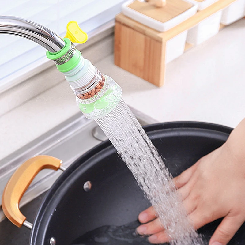 

Adjustable 360 Degree Flexible Kitchen Faucet Tap Extender Splash-Proof Water Filter Shower Water Tap Kitchen Bath Accessories