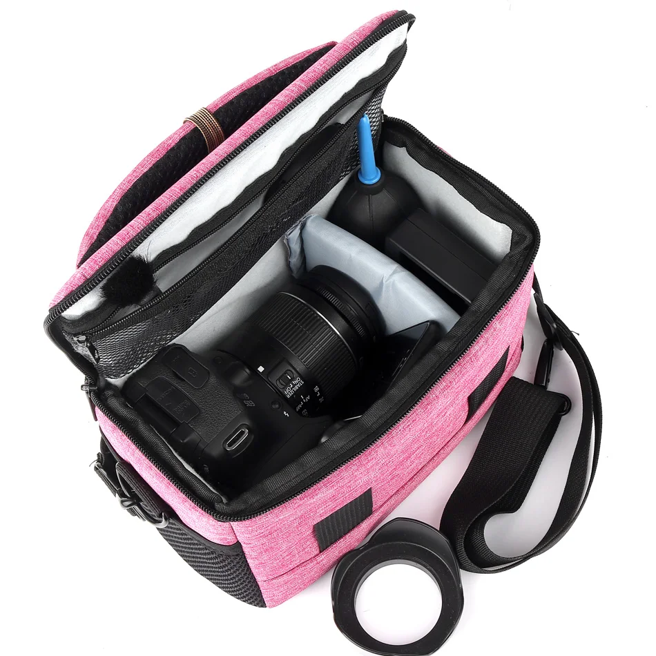 outdoor shoulder travel backpack slr camera photo bag lens case for canon nikon sony a7 waterproof digital dslr camera video bag free global shipping