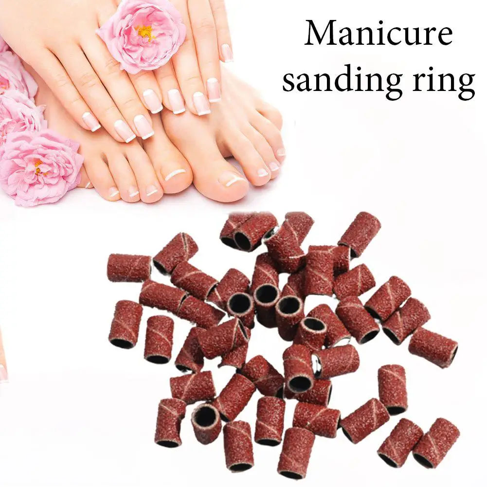 

Nail Manicure Grinding Head Grinding Wheel Grinding Special 80#120#180# Machine Pack A Ring 50/100 Ring Grinding For Grindi Z4T9