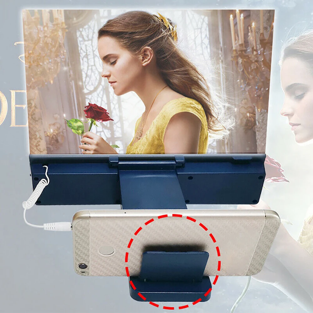 Мобильный увеличитель для экрана телефона с Bluetooth-динамиком 3d-подставка