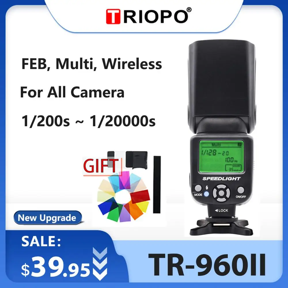 Triopo TR-960II Вспышка Speedlite TR960II ручная вспышка универсальная для Nikon Canon DSLR