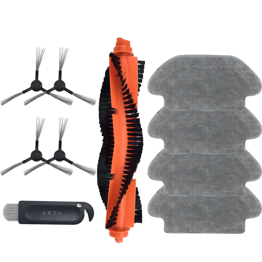 

10PCS Main brush cleaning tool side brush for mijia wet robot vacuum cleaner robot cleaning cloth STYJ02YM parts