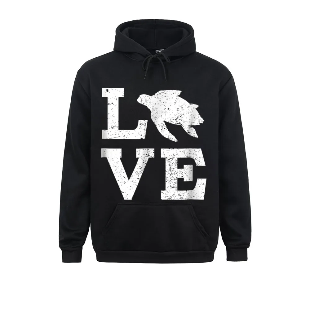 

Printing Long Sleeve Hoodies Mother Day Men Sweatshirts I Love Sea Turtles Funny Printing Clothes Brand