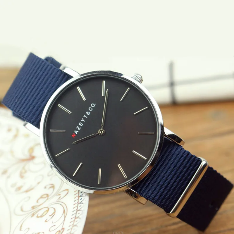 Nazeyt 2018 новые модные мужские классические Студенческие Кварцевые часы подростка
