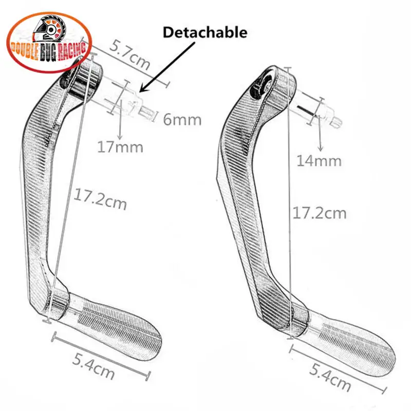 Спортивный Мотоцикл с ЧПУ ручки охранника тормозной рычаг сцепления гвардии