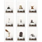 Ванна, животное, алмазная живопись, вышивка крестиком 5D, полностью квадратная дрель, сделай сам, алмазная вышивка, жираф, слон, медведь, декор для ванной комнаты