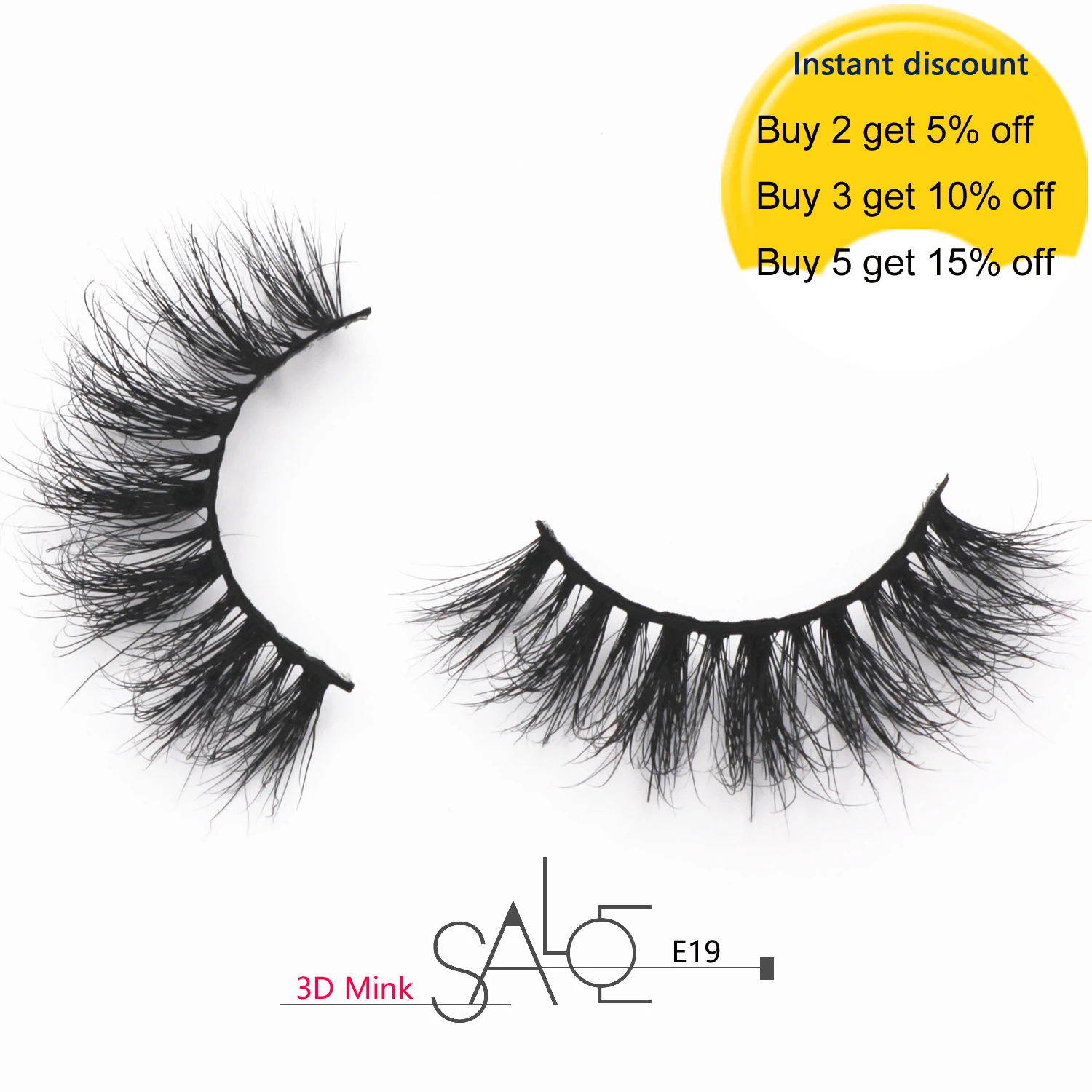 Ресницы 15 мм 3D норковые ресницы без жестокости ручной работы перекрещивающиеся