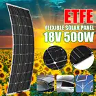 Гибкая солнечная панель 500 Вт, 18 в, зарядное устройство для кемпинга, автомобиля, RV, зарядное устройство для аккумуляторов, комплект солнечной панели, перезаряжаемая система электропитания 500 Вт