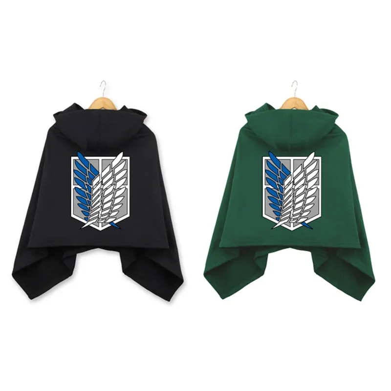 2018 костюм для вечеринки на Хэллоуин Длинная накидка с крыльями аниме нападающий