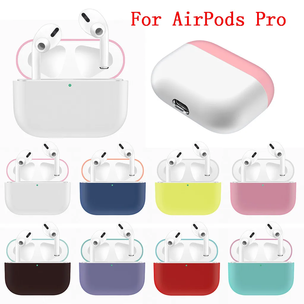 Для Apple AirPods Pro беспроводной зарядный чехол силиконовый защитный для bluetooth