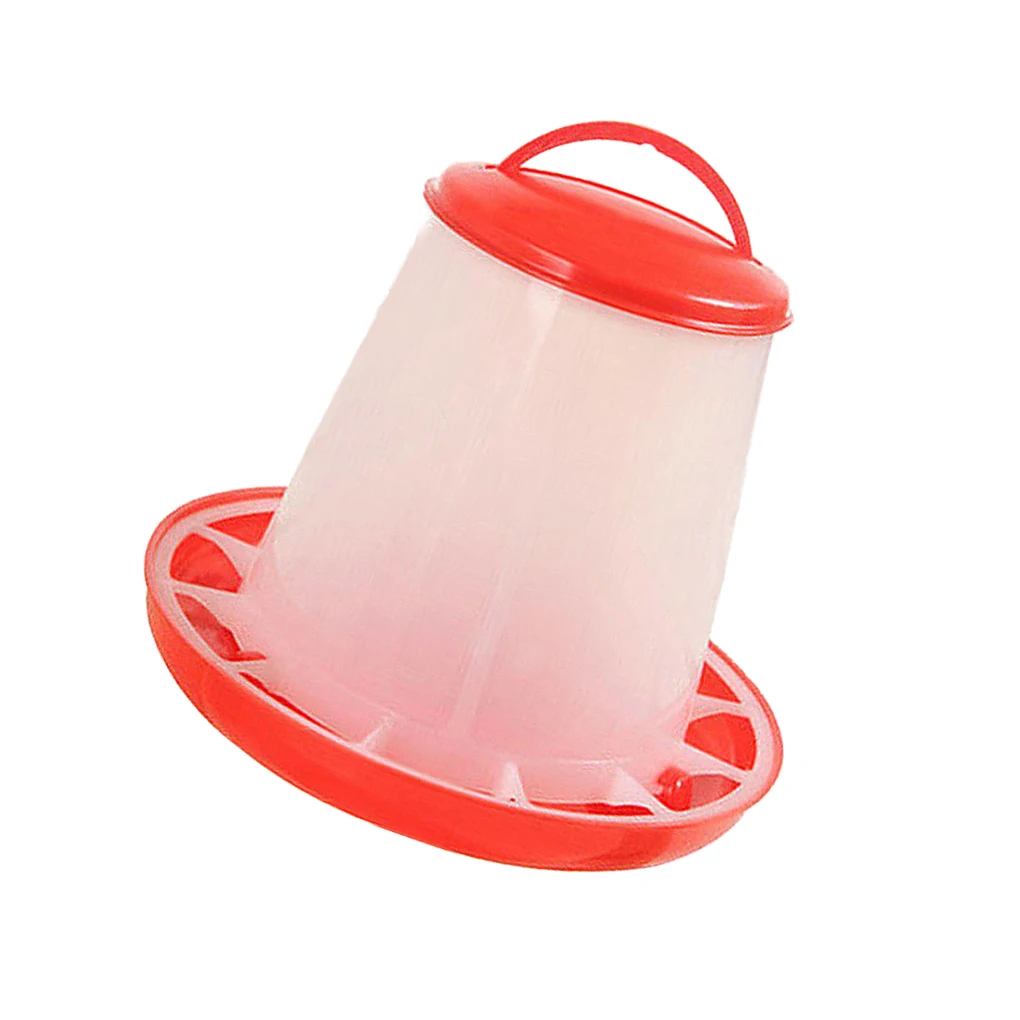 1.5L Chicken Food Feeder Home Garden Farm Chick Hen Poultry Drinker Water Bucket Plastic Dispenser | Дом и сад