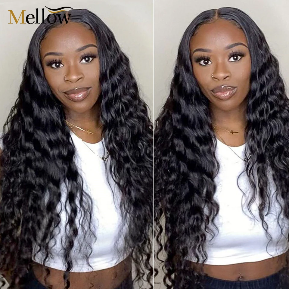 Бразильский 4X4 кружевной парик их натуральных волос волна воды кружева спереди