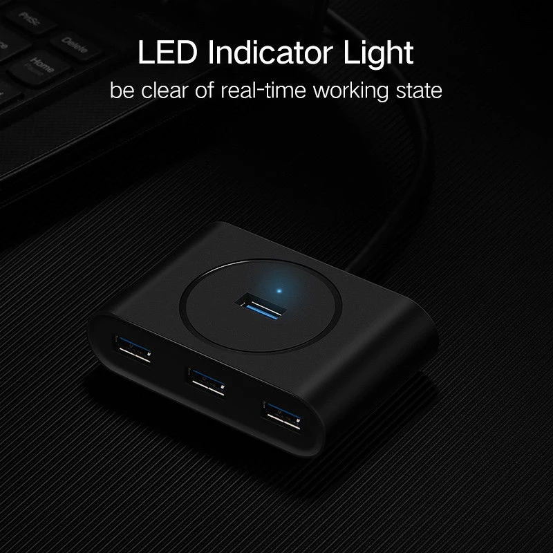 Usb 3 0 концентратор Мульти сплиттер 4 порта usb хаб Adapetr для ноутбука ПК компьютера