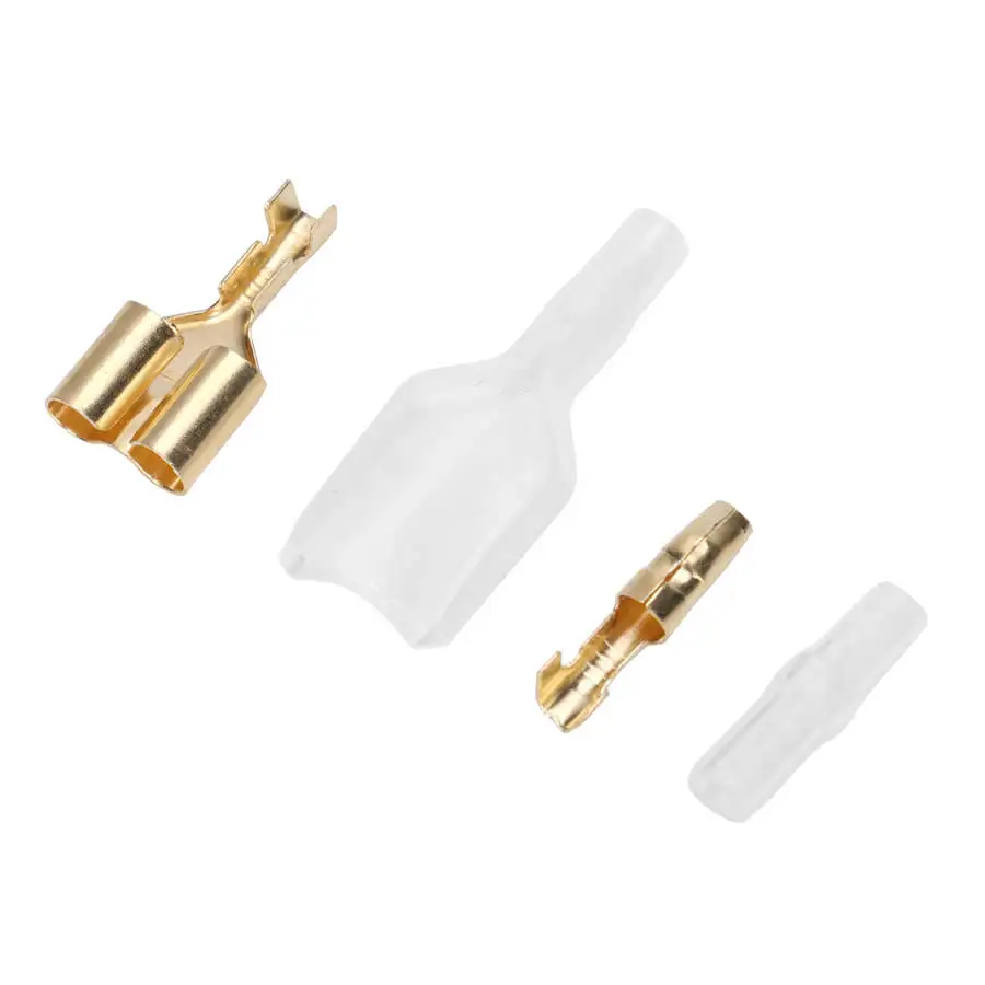 20 Set 1-2 Female/Male Crimp Terminal with Sleeve Brass Flame Retardant | Дом и сад