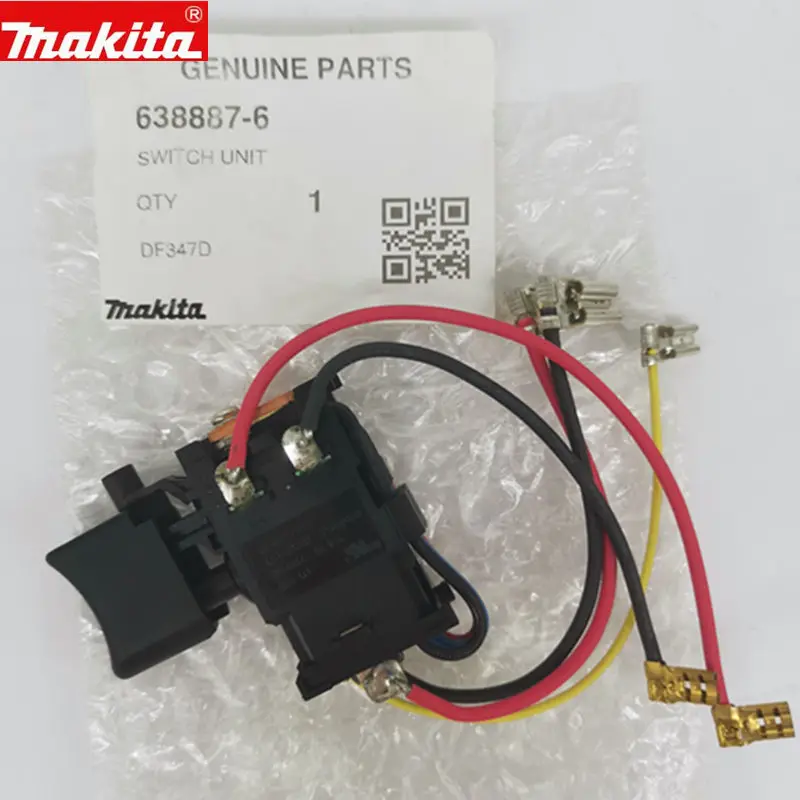 Переключатель Makita 638887 6 для HP457D DF457DWE DF457D HP347D DF347D HP457 DF347DWE|Аксессуары