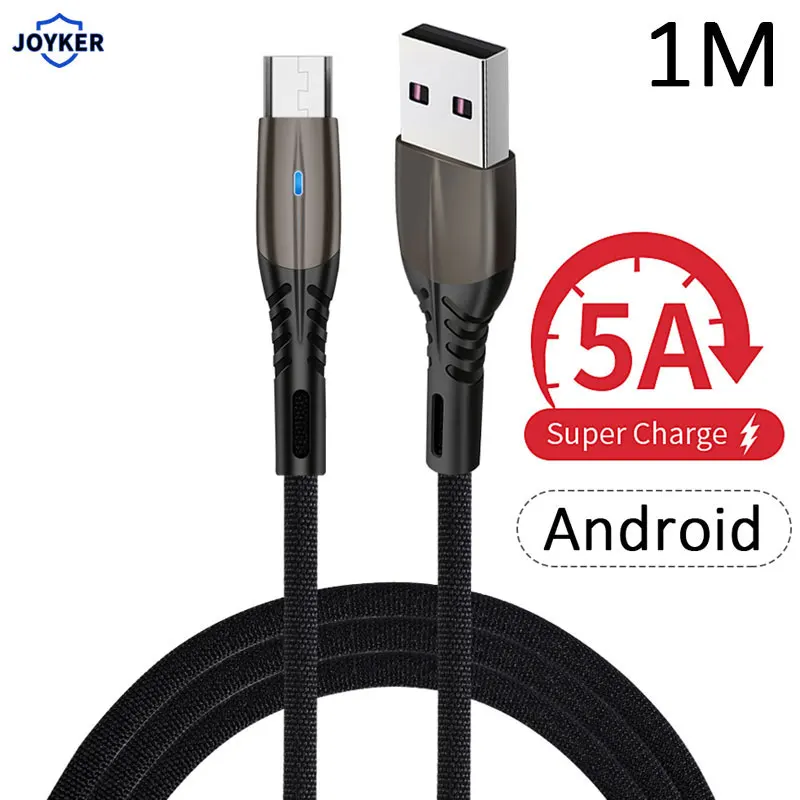 Микро USB кабель Быстрая зарядка 5А синхронизация данных мобильный телефон