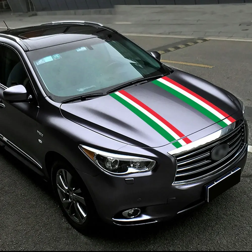 Трехцветная итальянская наклейка с итальянским флагом полоса Декаль значок