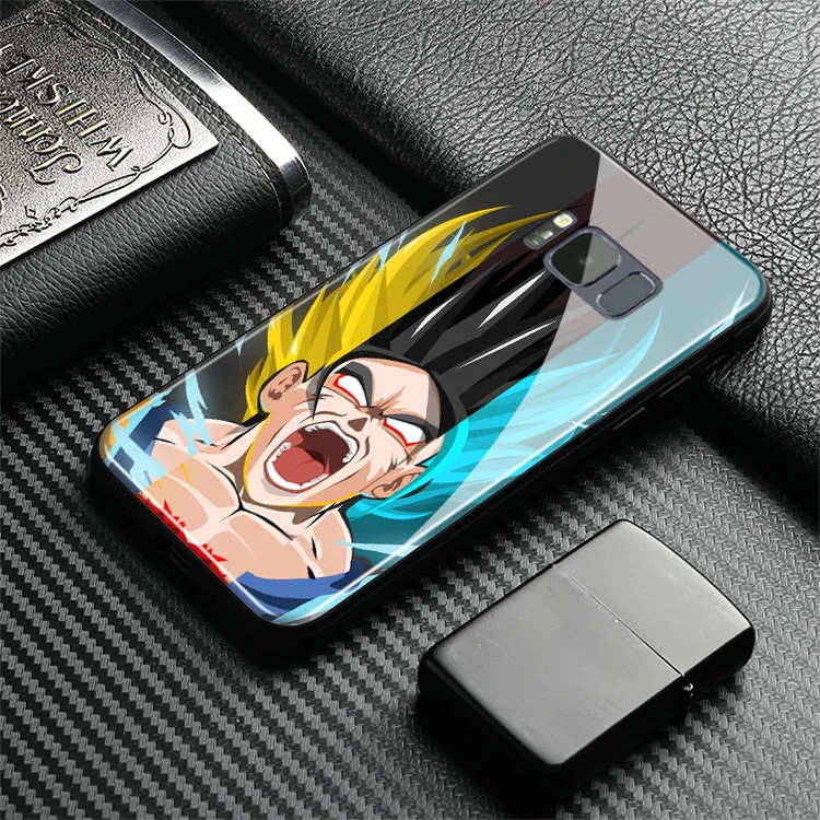 Dragon Ball Super DBS Goku аниме мягкий силиконовый стеклянный чехол для телефона, чехол для samsung Galaxy S8 S9 S10e S10 Note 8 9 10 Plus