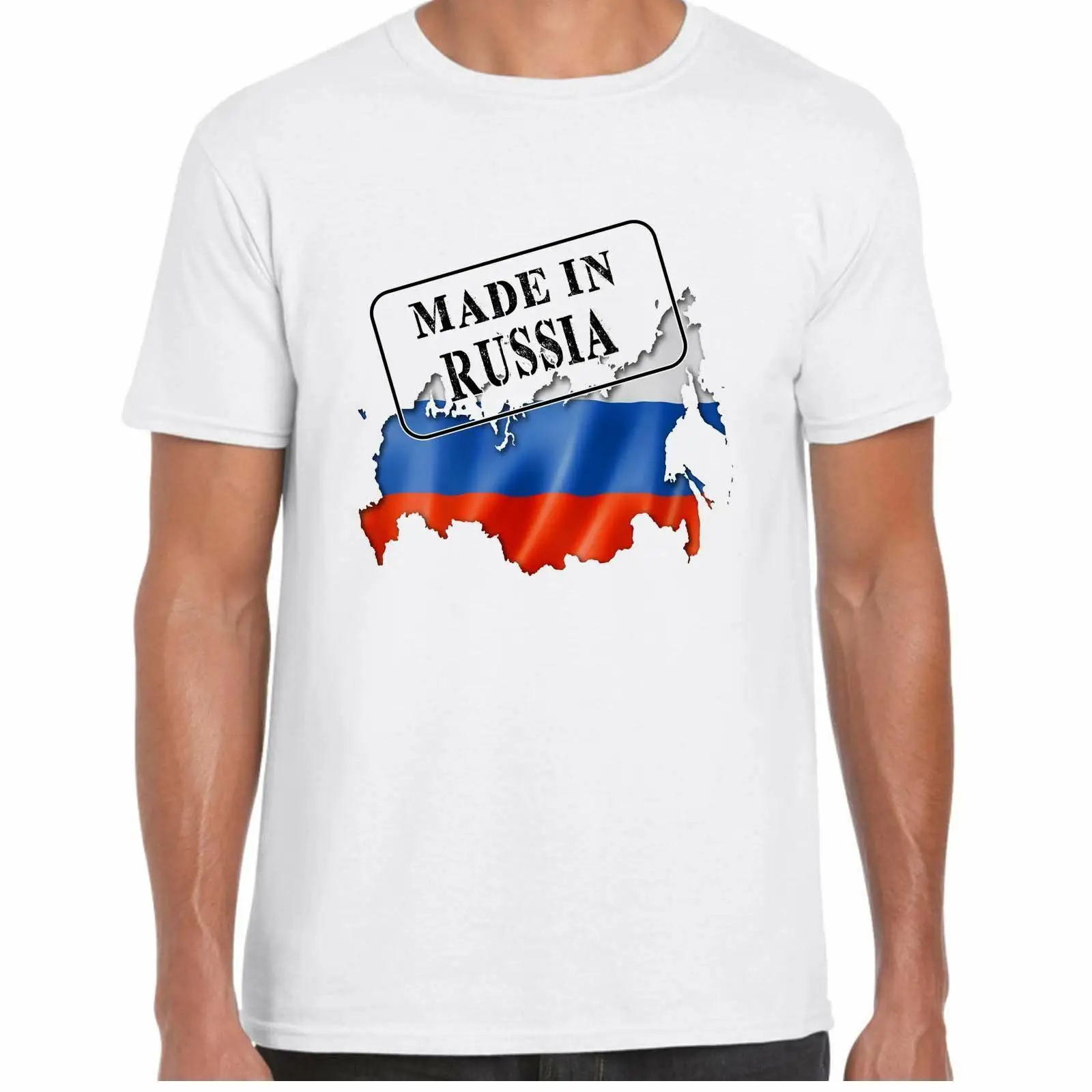 Сделано в России флаг и Карта Мужская футболка кантри подарок футболка|Мужские