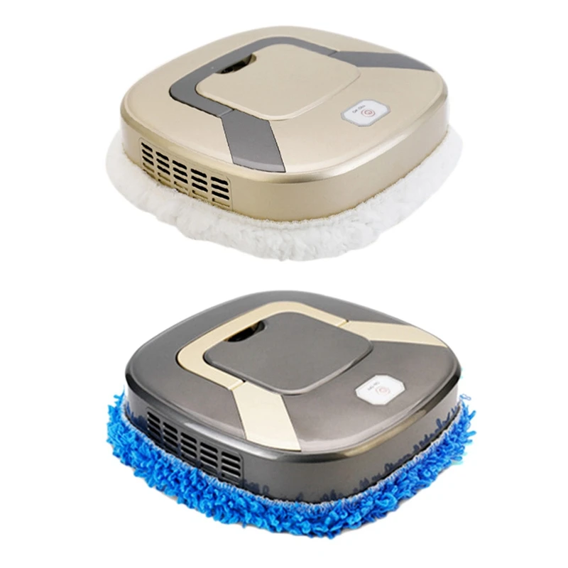 

2x Sweeping Robot Household Automatic Mopping Machine Intelligent Vacuum Cleaner Appliances,Golden & Silver & Gray