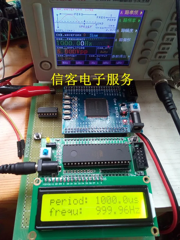 На основе одночипового сигнала FPGA рабочий цикл измерения равной частоты
