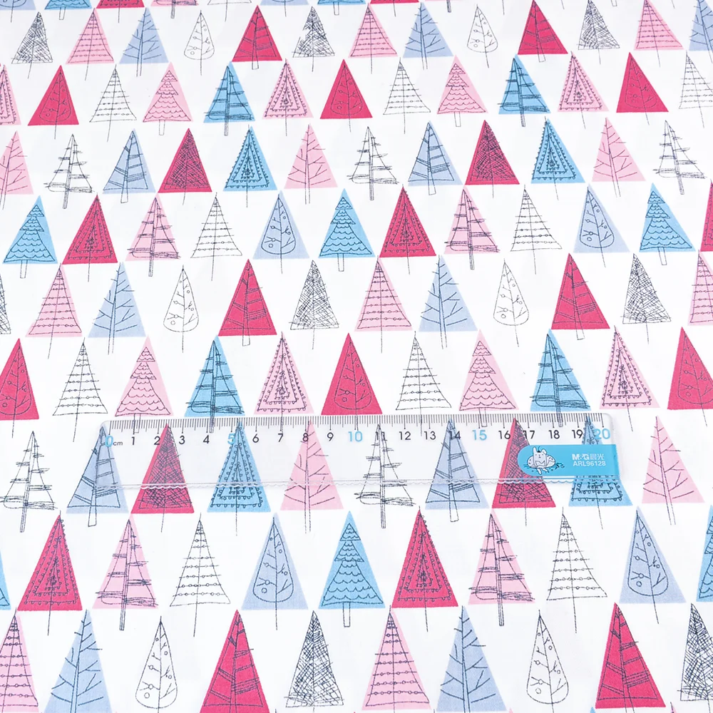 Teramila ткань с рисунком деревьев из мультфильма 100% хлопок высокое качество шитье