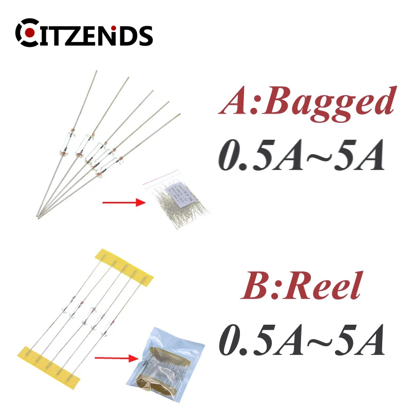 1000 шт./лот 3*10 мм осевой быстродействующий стеклянный предохранитель 0 5/1/1.5/2/3/3.15/4/5A