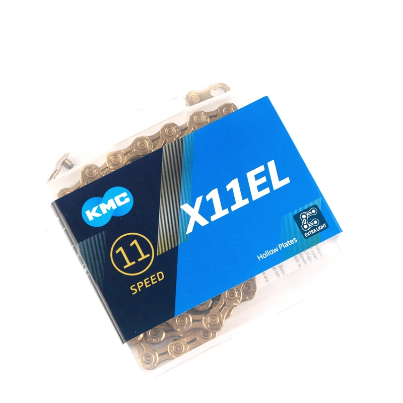 KMC X11EL X11 велосипедная цепь 118L 11 для скоростного велосипеда с волшебной кнопкой