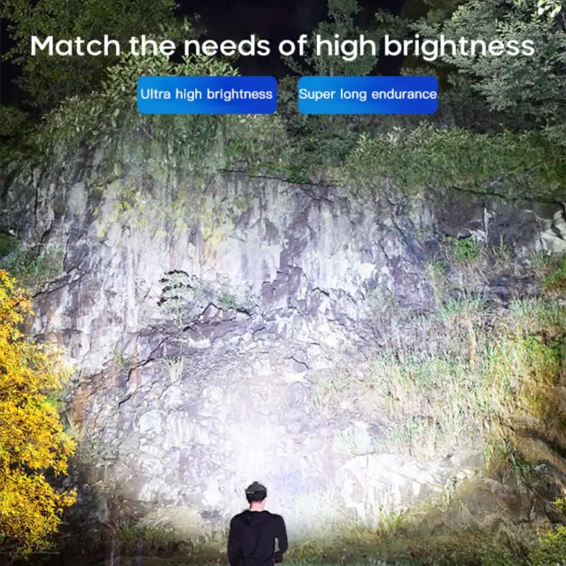 

USB Rechargeable LED Headlamp Built-in Battery Inductive Sensor New 4 Mode LED Headlight Flashlight For Running Fishing