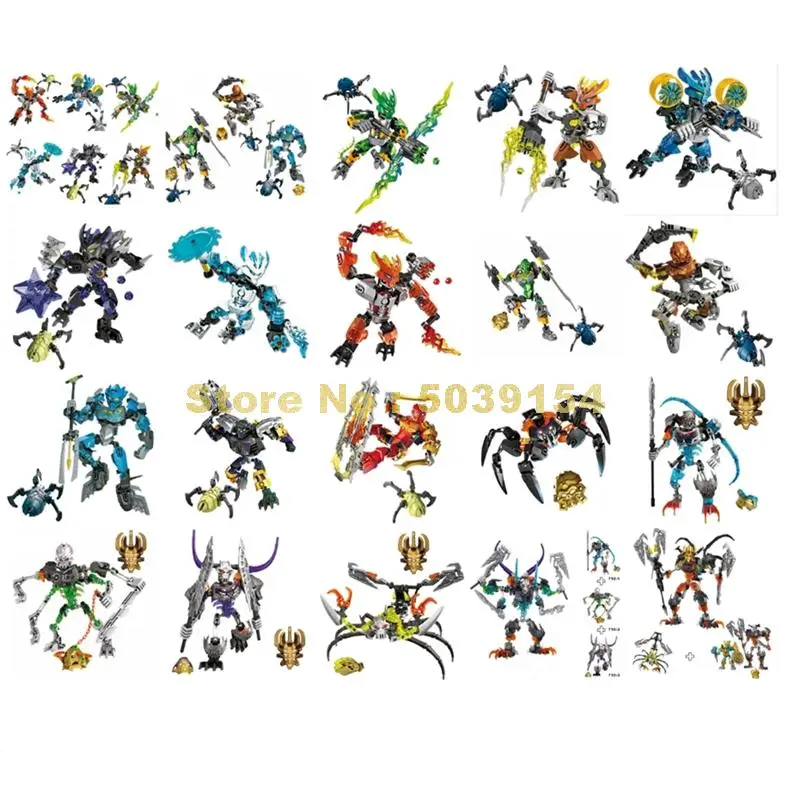 Bionicle маска светильник череп водяной камень джунгли огонь робот воин чудовище