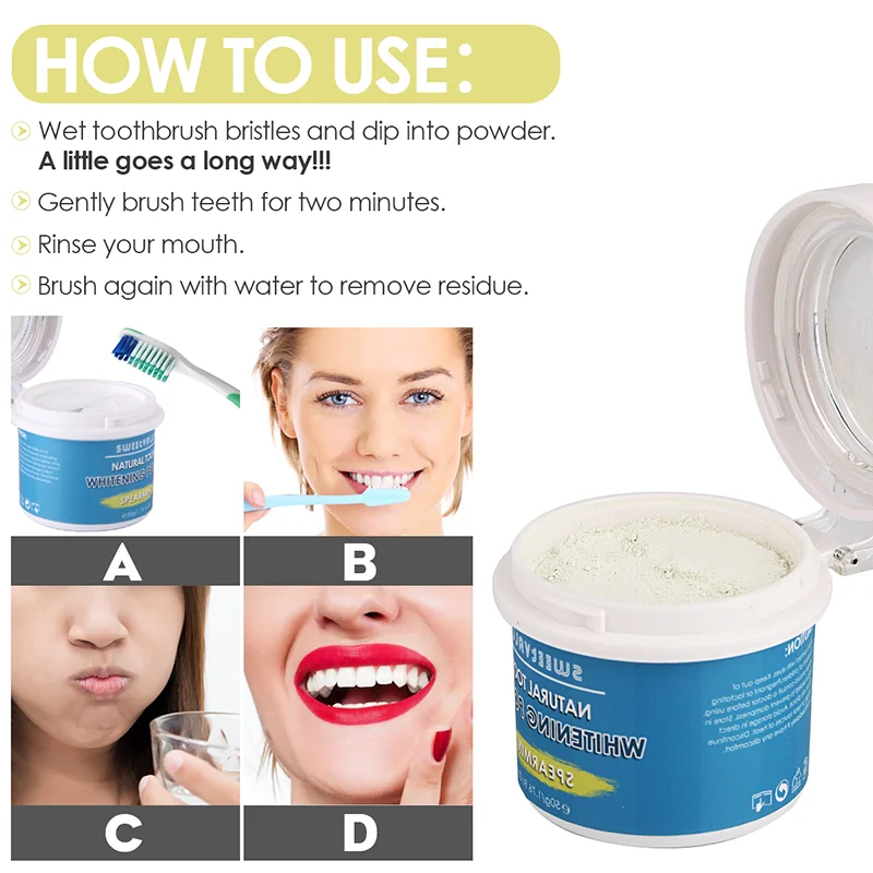 50 г натуральные зубные инструменты для гигиены полости рта очистки дыма кофе