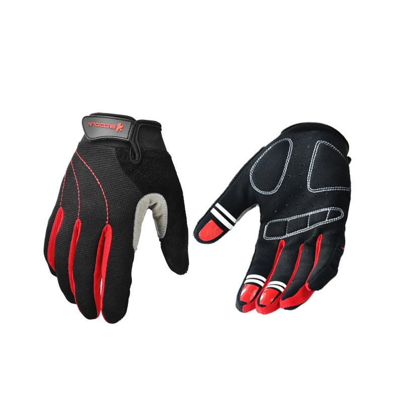 Противоударные велосипедные перчатки с гелевыми вставками мужские закрытыми