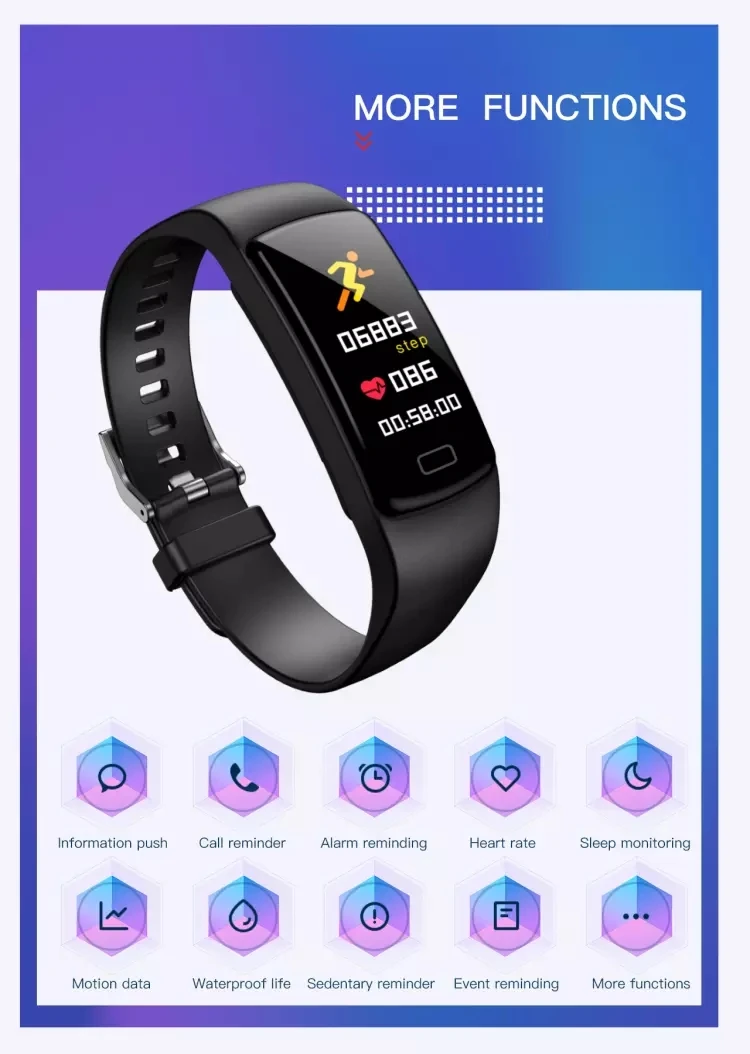 EHUNT, Новое поступление, Y9, умные часы, цветной экран, спортивный браслет, браслет, пульсометр, фитнес-трекер, цветной экран