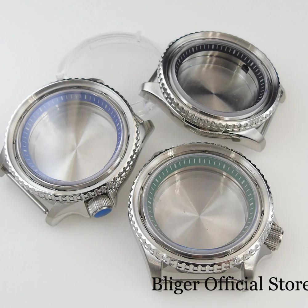 

BLIGER Stainless Steel Mechanical Watch Case fit NH35A NH36A Movement Rotating Bezel Sapphire Glass 20ATM Waterproof