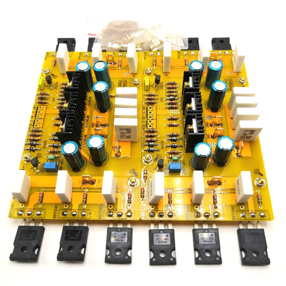 

One Pair Single-Ended 2*PASS A5 HIFI Power Amplifier Board IRF240/250 60W+60W DC35V / with balanced input unbalanced input